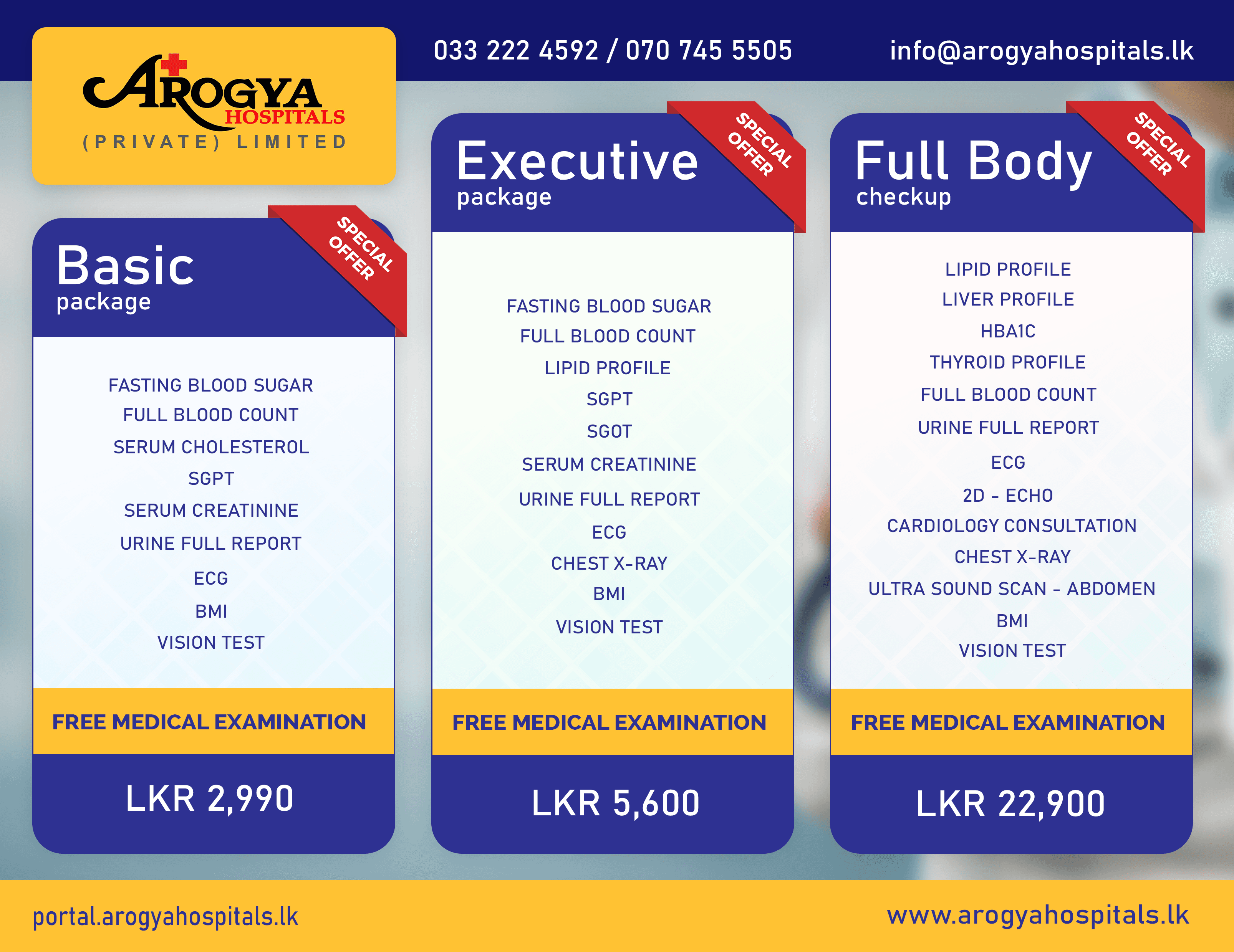 Arogya Offers | Full Checkup